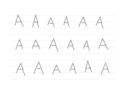 Glyph deformation variations